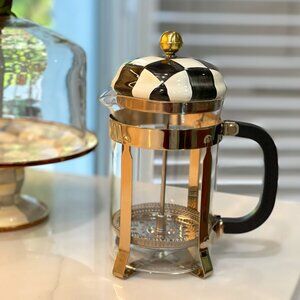 MacKenzie-Childs Coffee Press - Courtly Check -NEW